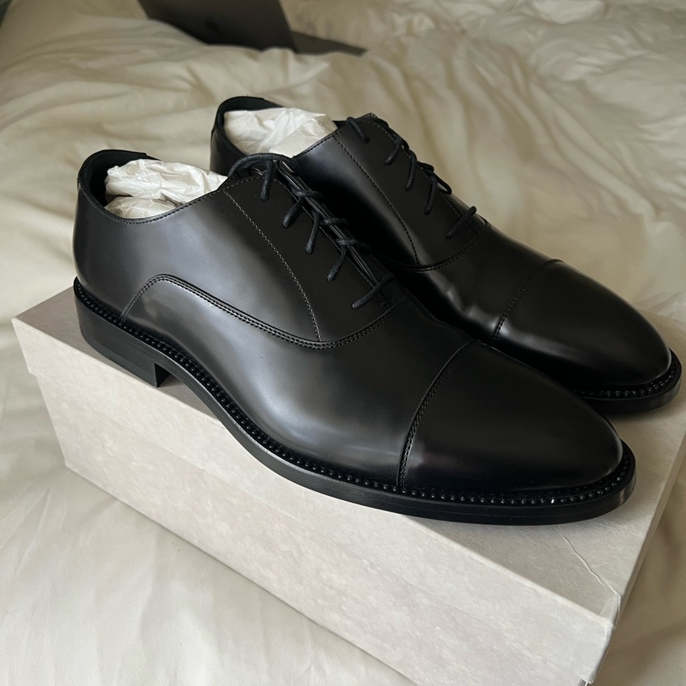 *NEW* Jimmy Choo Finnion Black Oxford Shoe